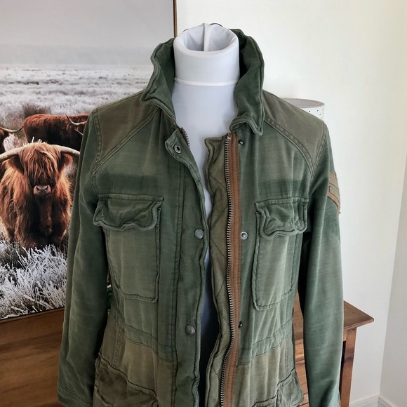 Free People Colorblock Army Plaid Military Parka - Picture 7 of 16